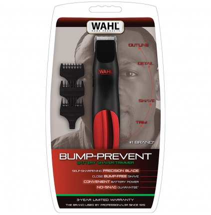 wahl bump prevent battery trimmer